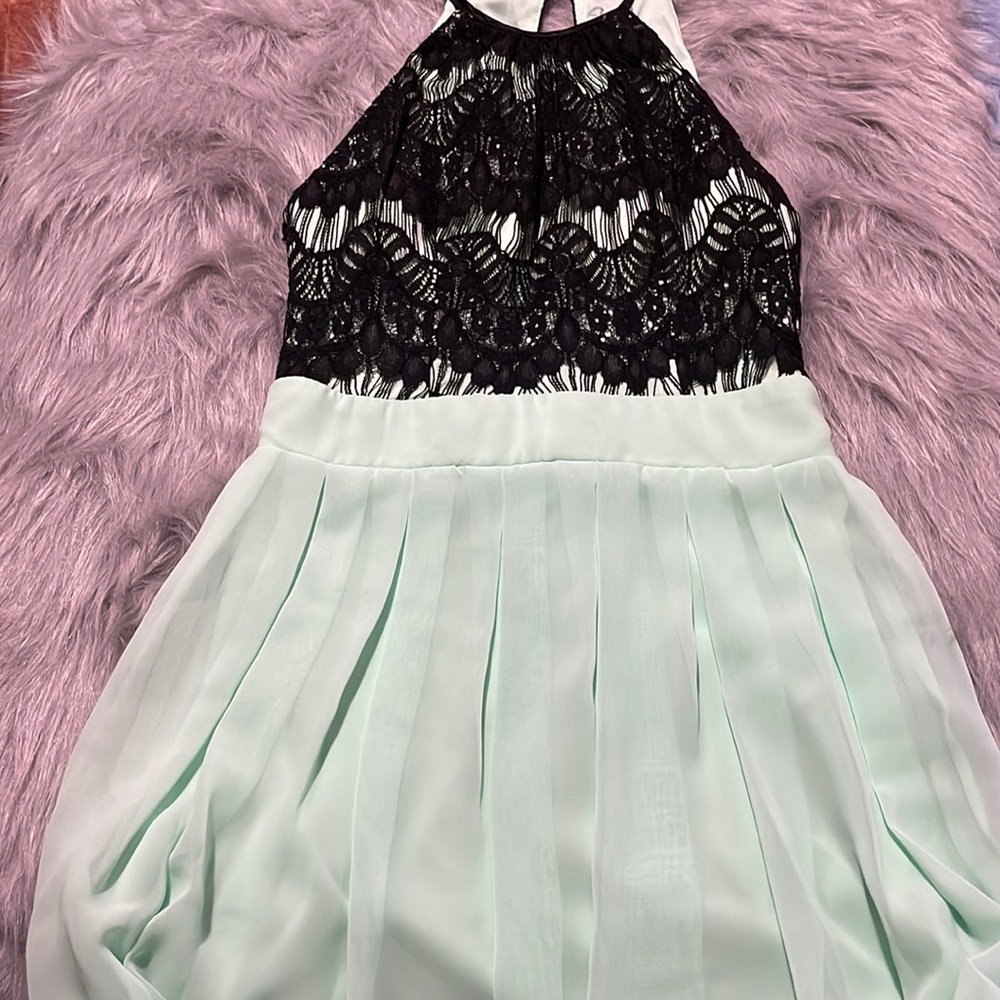 Dress, Black and Mint, Size: 3/4, Cute for Spring Dance, Worn Once